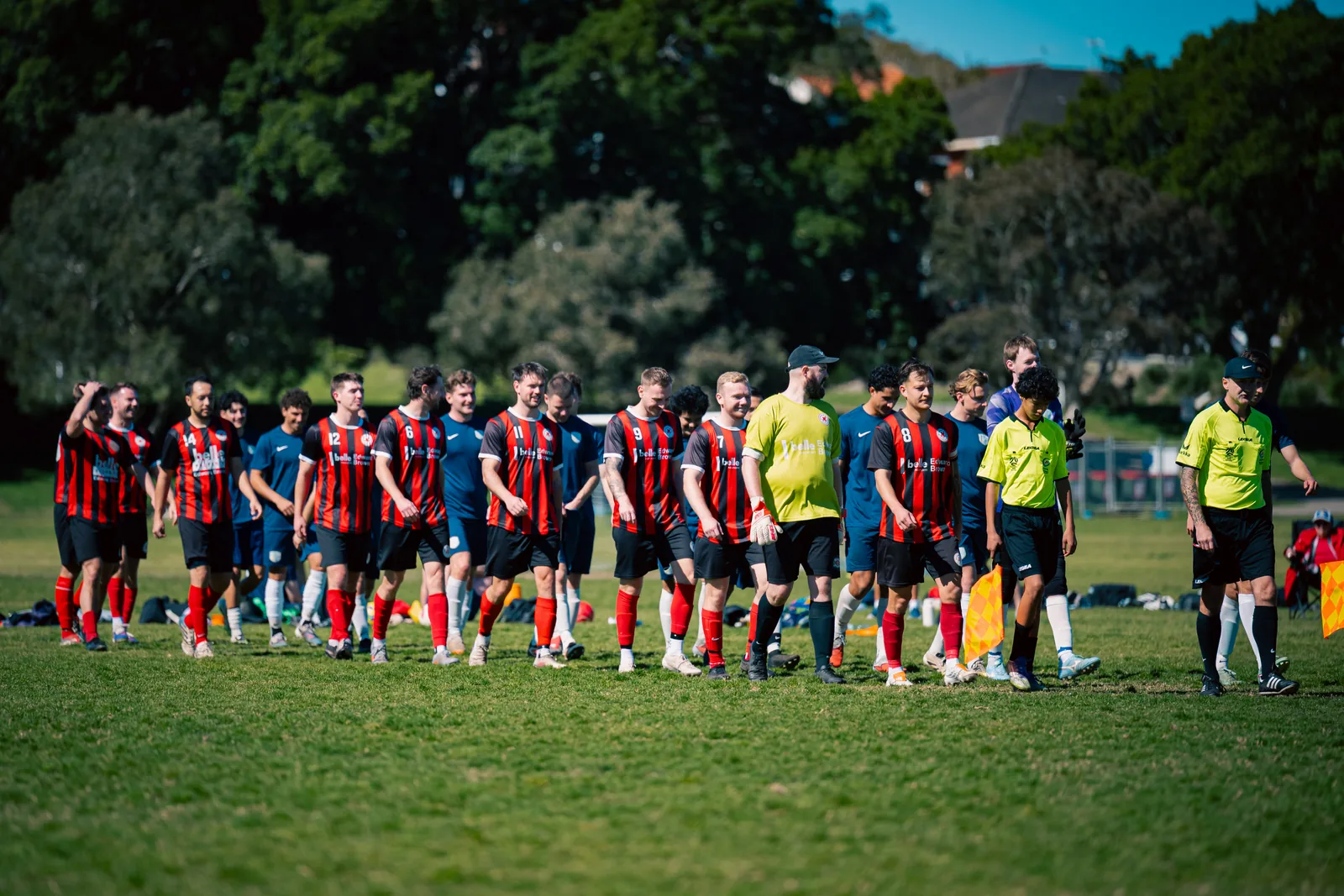 Queens Park (Black) vs Waverley Old Boys — Minor Semi-Final / 04 MALE (SAT) — Queens Park — fotografía de fútbol ESFA Winter 2026, Sydney