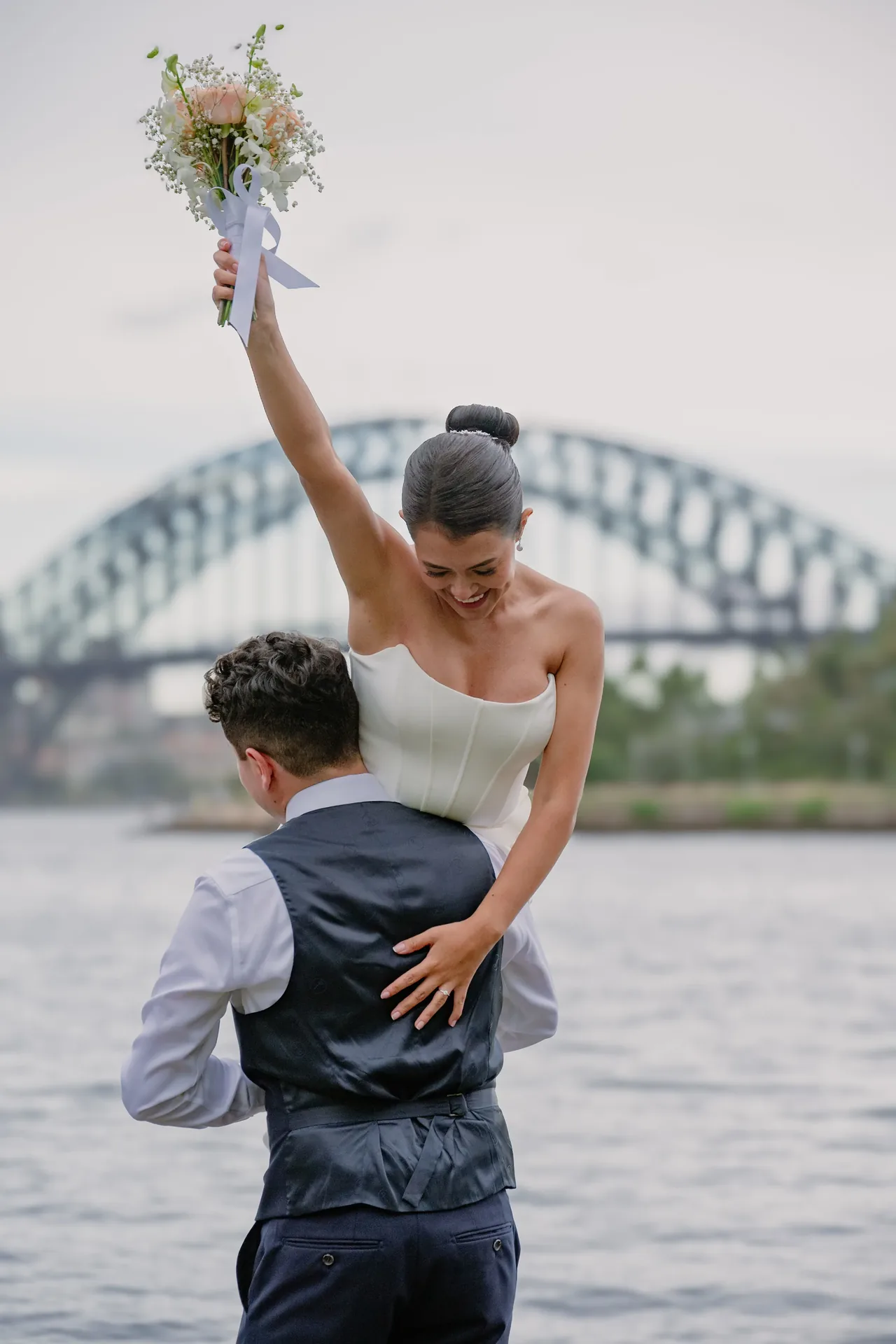 Pareja en boda al atardecer en Sydney — Daniel Vidal Fotógrafo